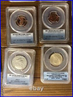 10 Coin USA Lot, PCGS/NGC/ANACS, 9 PR69DCAM/Ultra Cameo+ 1 MS68 +FREE BONUS COIN