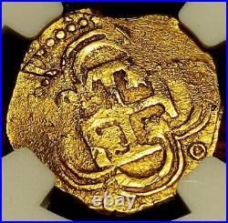 1598-1621 Spain 2 Escudos Gold Philip III Seville Mint NGC MS 61! FINEST KNOWN