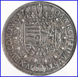 1706, Austria, Emperor Joseph I. Large Silver Thaler Coin. Hall mint! NGC AU-55