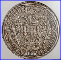 1716, Silesia, Emperor Charles VI. Silver Thaler Coin. Breslau mint! NGC AU-55
