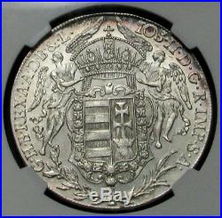1783 B Silver Hungary Thaler Madonna And Child Ngc Mint State 62 Davenport# 1168