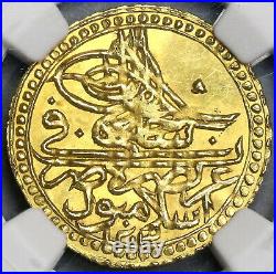 1801 NGC MS 63 Turkey Gold 1 Zeri Mahbub 1203/12 Mint State Coin (19052902C)