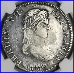 1818-Zs NGC VF 25 Mexico 8 Reales War Zacatecas Mint Pedigree Coin (21072502C)