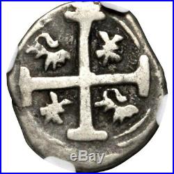 1824 Honduras 1 Real, Tegucigalpa Mint, NGC F 12, Seldom Offered Cob Coinage