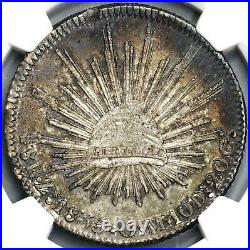 1835-Zs NGC MS 62 Mexico 8 Reales Rare Grade Mint State Silver Coin (19072603C)