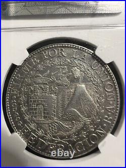 1837 South Peru BA 8 reales South Peru Cuzco silver republic coin NGC AU RARE