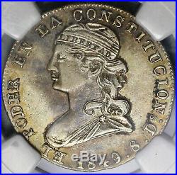 1849 NGC XF Det Ecuador 2 Reales Quito Mint Silver Coin (19100601C)