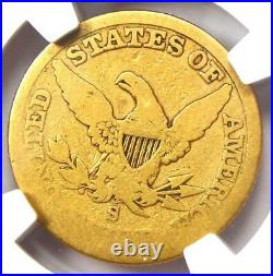 1856-S Liberty Gold Half Eagle $5 NGC AG3 Rare Date S Mint Gold Coin