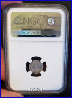 1861 3c Silver NGC AU Details pretty coin