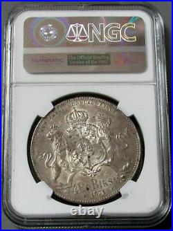 1871 St Sweden Silver 4 Riksdaler Specie Carl XV Adolf Ngc Mint State 62 Pop 1/1
