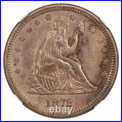 1872 25c Ngc Au55