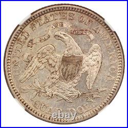 1872 25c Ngc Au55