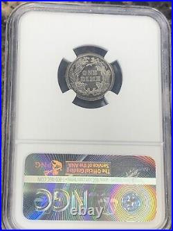 1872 Seated Liberty Dime NGC PF 62 CAMEO Proof Strike