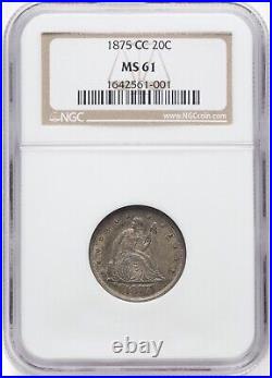 1875-cc 20c Ngc Ms61