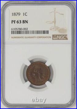 1879 Indian Head Cent 1c PF63 NGC 948980-9