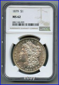 1879 Morgan Silver Dollar NGC MS 62