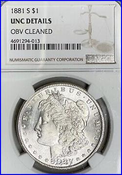 1881-S MS63 Morgan Silver DollarsSilver Coin NGC Mint State 63 Proof-Like Look