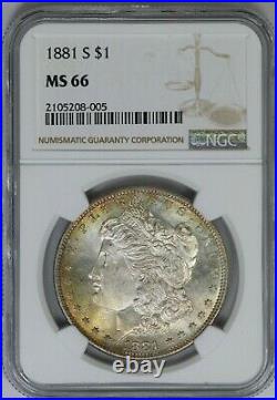 1881-S NGC Silver Morgan Dollar MS66 Mint State Coin