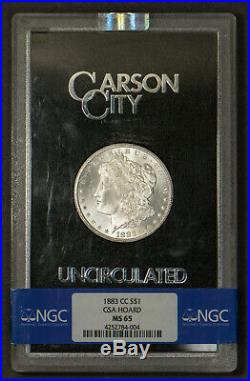 1883-CC Morgan $1 Dollar GSA Slab & CoA NGC MS 65 NICE COIN! Lot#R140