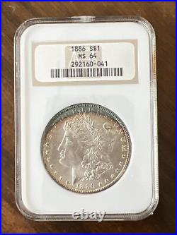 1886 $1 Morgan Silver Dollar Coin NGC MS64 Price Is For 1 Coin