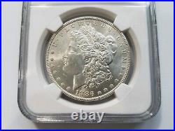 1886 Silver Morgan Dollar NGC MS 64 Vam 1C Clashed Reverse Mint Error Hot 50