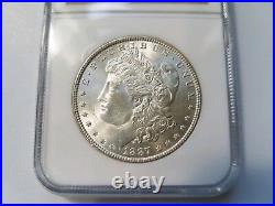 1887 Silver Morgan Dollar NGC MS 64 Vam 12 DDO Gator Eye Top 100 Mint Error Gem