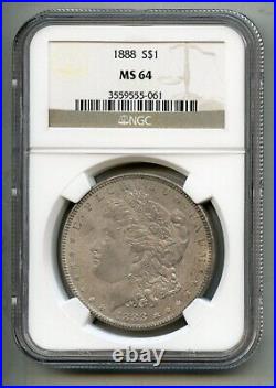 1888 Morgan Silver Dollar NGC MS 64