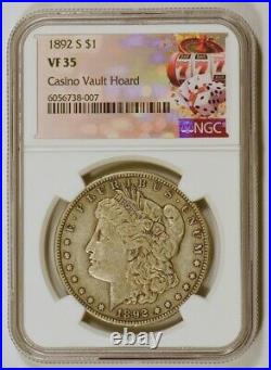 1892 S Morgan Silver Dollar Coin from the San Francisco Mint Graded VF35 by NGC