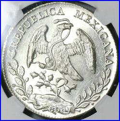 1894-Ga NGC MS 62 Mexico 8 Reales Guadalajara Mint State Silver Coin (19112403C)
