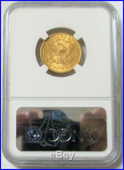 1900 Gold Us $5 Liberty Head Half Eagle Coin Ngc Mint State 62