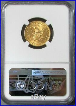 1900 Gold Us $5 Liberty Head Half Eagle Coin Ngc Mint State 63