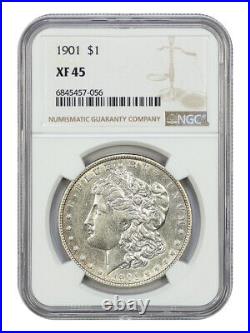 1901 $1 NGC XF45 Morgan Dollar Scarce Date