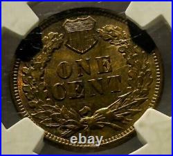 1901 Indian Head Cent 1c High Grade Type Coin NGC Graded MS-64 BN
