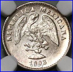 1903-Mo NGC MS 65 Mexico 5 Centavos Gem Mint Silver Coin (22060803C)