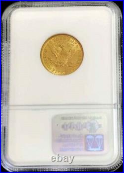 1904 Gold United States $5 Dollar Liberty Head Half Eagle Coin Ngc Mint State 63