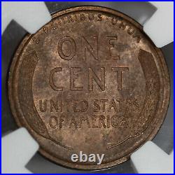 1909 S Lincoln Wheat Cent Penny 1c Ngc Ms 62 Bn Mint State Unc (002)