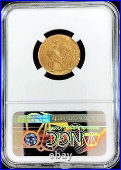1912 Gold France 20 Francs Rooster Coin Ngc Mint State 66
