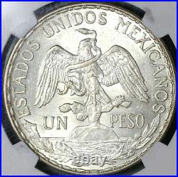 1913 NGC MS 62 Mexico Peso Mint State Caballito Horse Silver Coin (20111503C)