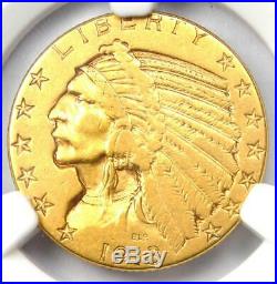 1913-S Indian Gold Half Eagle $5 Coin Certified NGC XF45 Rare S Mint