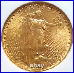 1914 S Gold $20 Saint Gaudens Double Eagle Coin Ngc Mint State 65