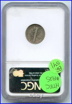 1916-D Mercury Silver Dime NGC VG 8 Certified Denver Mint BR541
