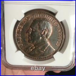 1920 Wilson So Called Dollar Manila Mint Opening Medal Bronze Hk 450 Ms 62bn