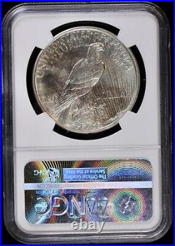 1921 $1 Silver Peace Dollar NGC MS 63 (BU, Uncirculated, Mint State) High Relief