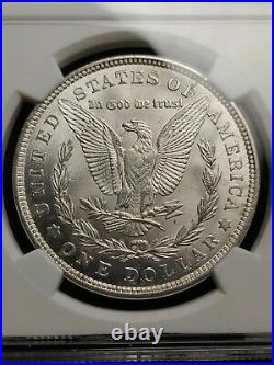 1921 Morgan Silver Dollar Reverse Lamination Mint Error NGC MS64 Spitting Eagle