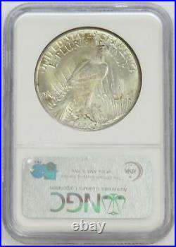 1921 Peace Silver Dollar High Relief $1 Key Coin Ngc Mint State 63
