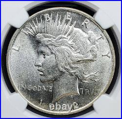 1922 Peace Dollar 1$ NGC Mint Error MS61 Obverse Struck Thru