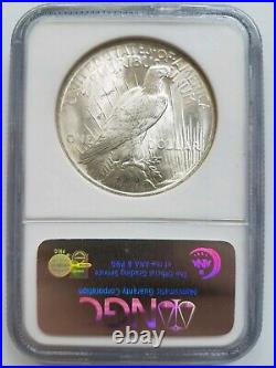 1922 Silver Peace Dollar NGC MS 65 Vam 4 DDO Double Motto Top 50 Mint Error
