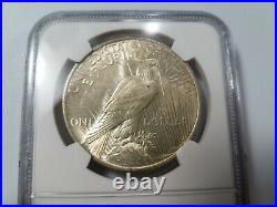 1923 Silver Peace Dollar NGC MS 63 Vam 1F Chin Bar Mint Error Top 50 Coin