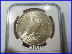 1923 Silver Peace Dollar NGC MS 63 Vam 1F Chin Bar Mint Error Top 50 Coin