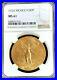 1924 Gold Mexico 50 Pesos Winged Victory Coin Ngc Mint State 61 Early Date